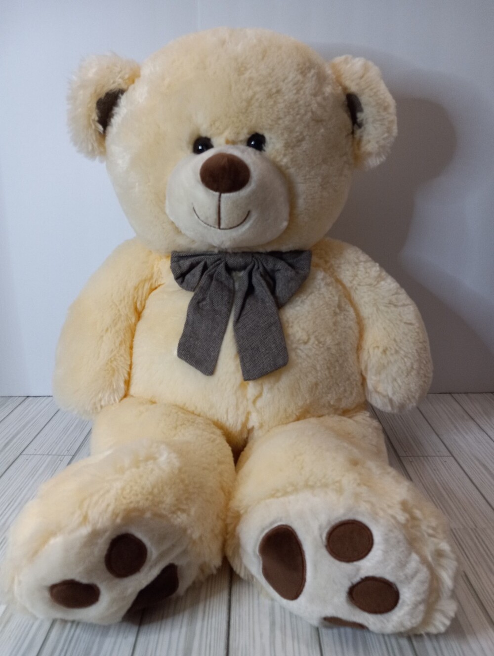 Hugfun International Jumbo 30" Classic Teddy Bear with Bow Plush Stuffed Animal